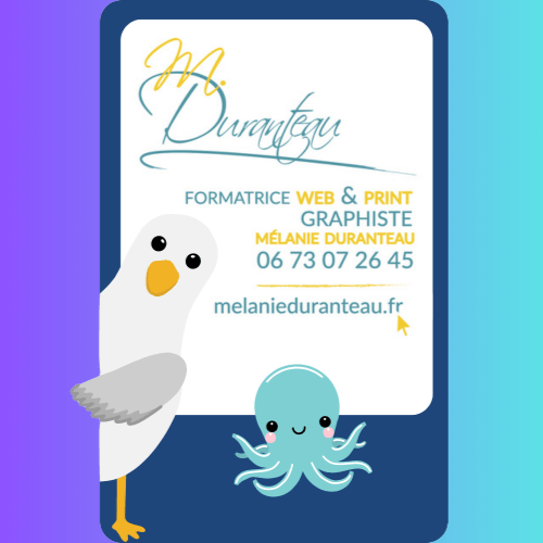 Mélanie Duranteau agence formatrice web, print, graphiste webmaster, montage vidéo, formation web pc et mac