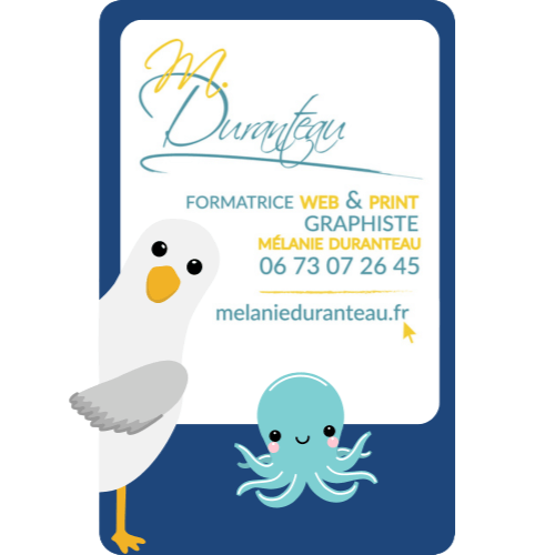 site internet et logo Mélanie Duranteau